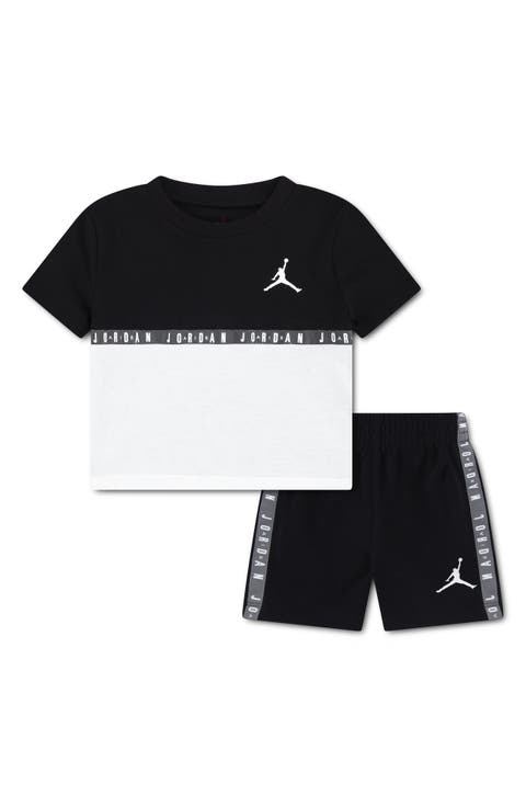 Jumpman Blocked Taping French Terry T-Shirt & Shorts Set