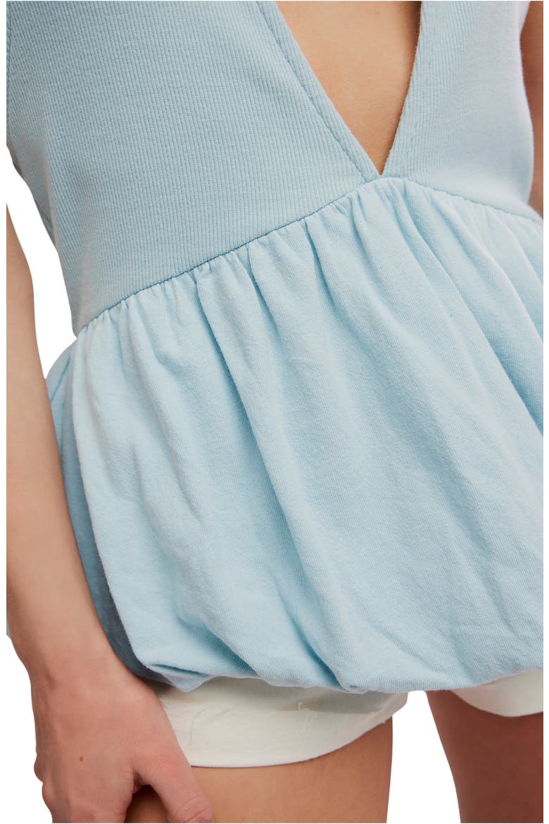 Paige Peplum Halter Top, Alternate, color, STARLIGHT BLUE