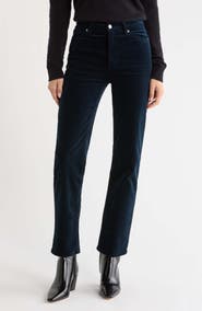 FRAME Le Sleek Corduroy Ankle Straight Leg Pants