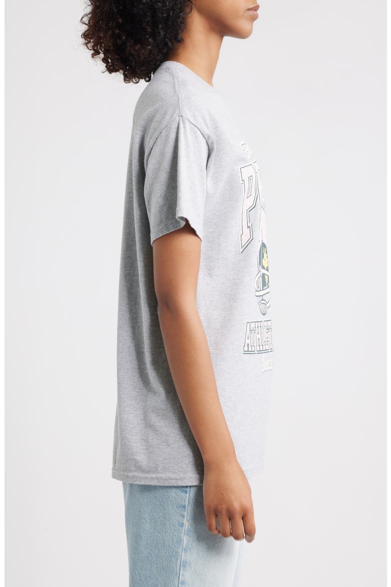 Peanuts® Football Cotton Graphic T-Shirt, Alternate, color, HEATHER GREY