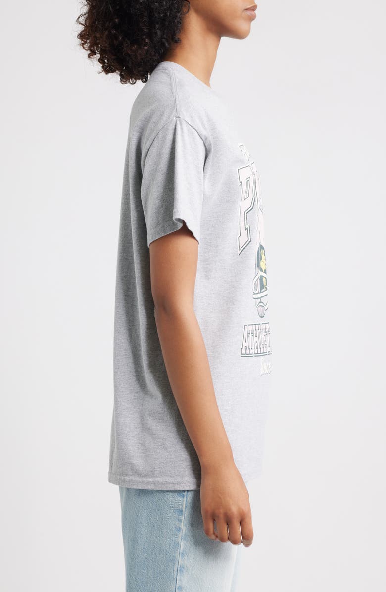 Vinyl Icons Peanuts<sup>®</sup> Football Cotton Graphic T-Shirt, Alternate, color, Heather Grey