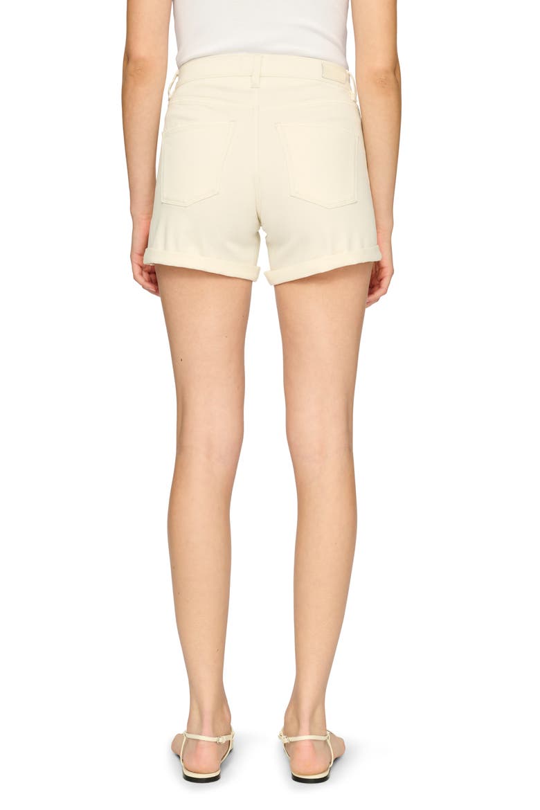 Zoie Mid Rise Relaxed Denim Shorts, Alternate, color, EGGSHELL ROLLED