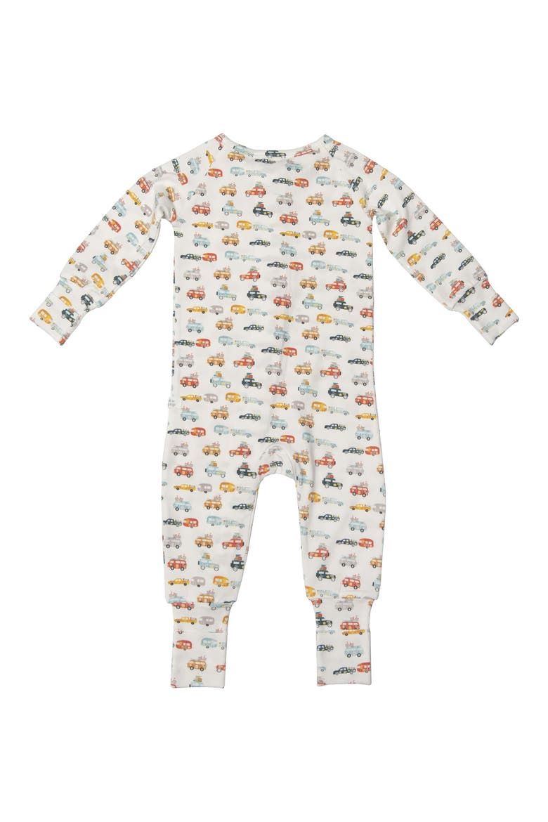 Campers Print Fitted One-Piece Pajamas, Alternate, color, CAMPER VANS