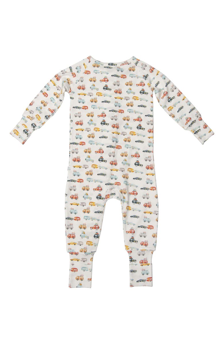 Loulou Lollipop Campers Print Fitted One-Piece Pajamas, Alternate, color, 
