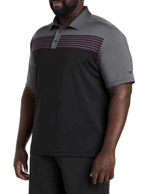 Big & Tall Performance Chest Striped Polo Shirt
