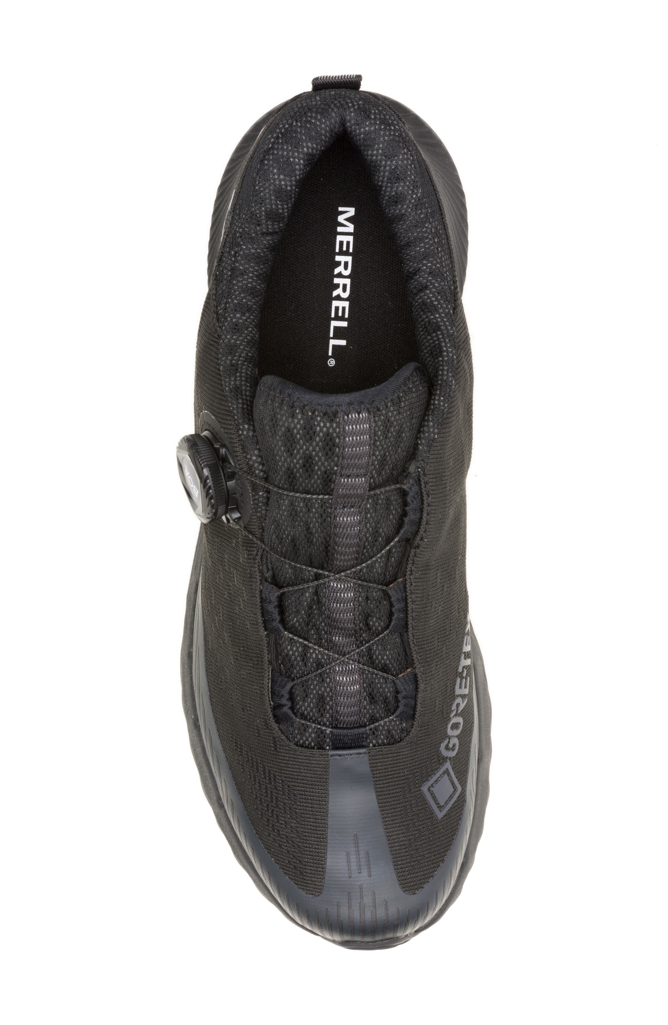 Merrell Agility Peak 5 Gore-Tex<sup>®</sup> Trail Running Shoe, Alternate, color, Black