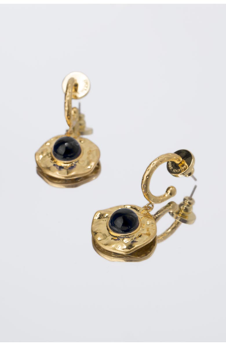 Classicharms Roaming Venus Crystal Molten Earrings, Main, color, Gold/Black