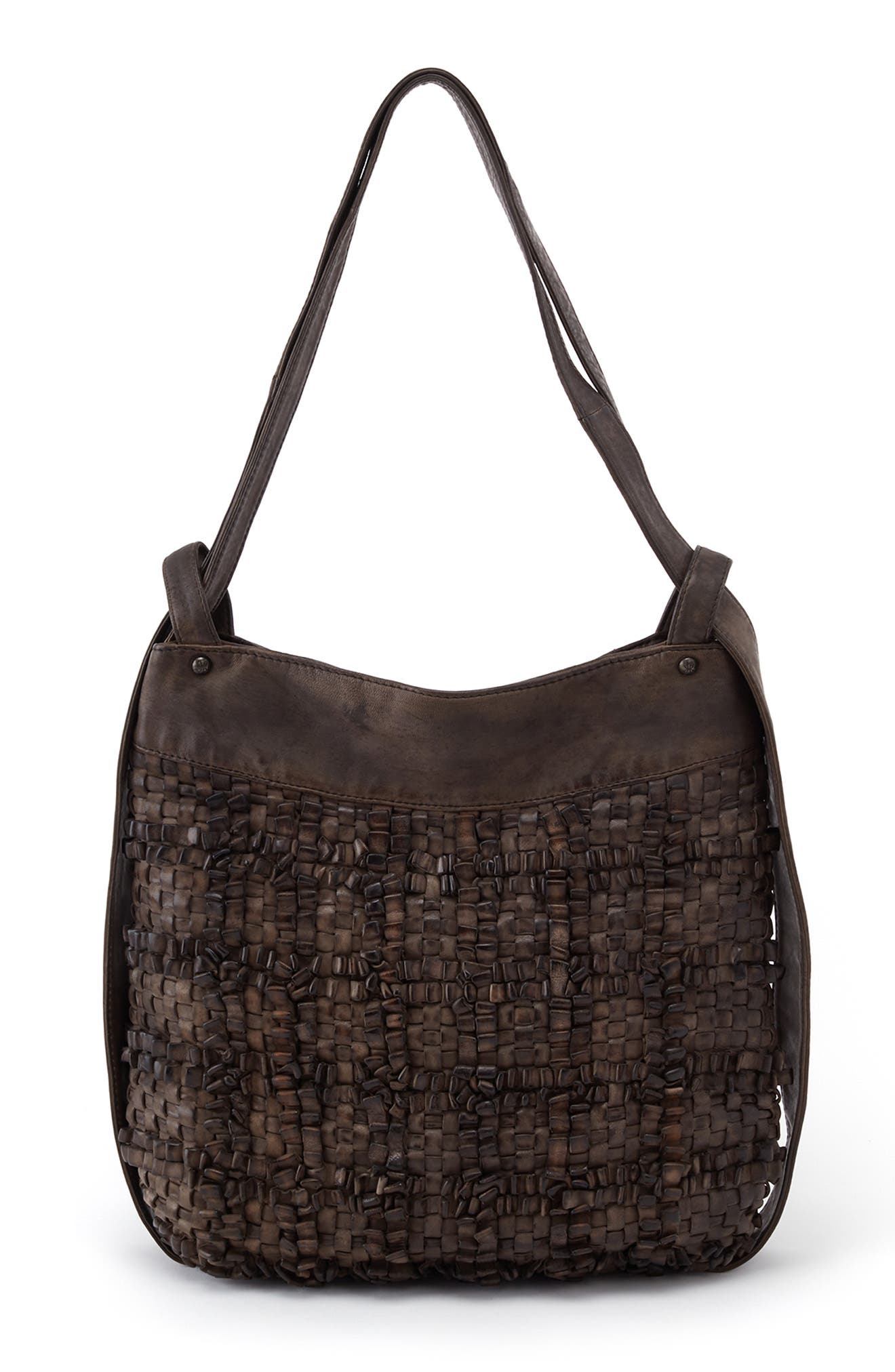 HOBO Strike Woven Leather Tote, Main, color, 