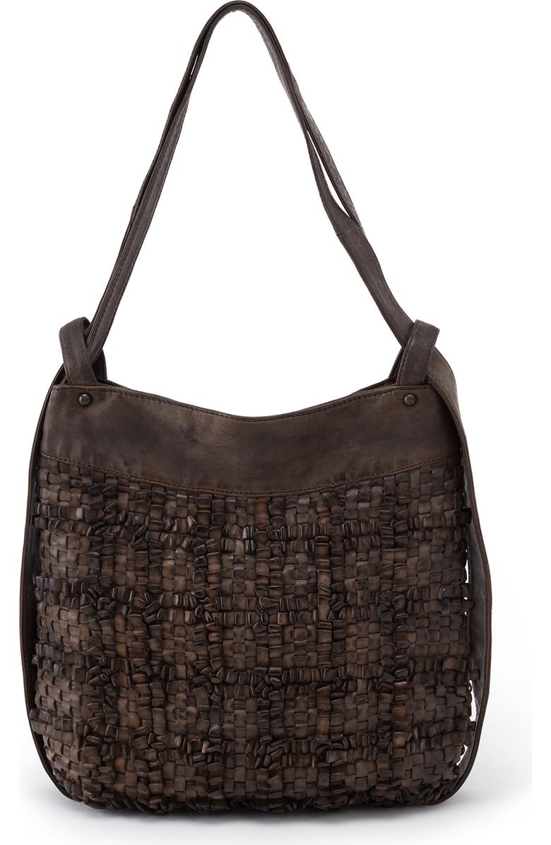 HOBO Strike Woven Leather Tote, Main, color,