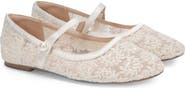 Kailee P Zora Crochet Lace Mary Jane Flats