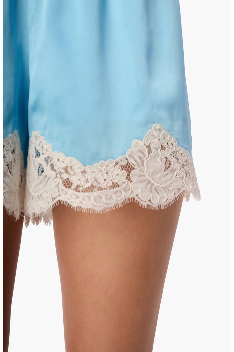 Anora Silk Shorts, Alternate, color, BLUE GROTTO