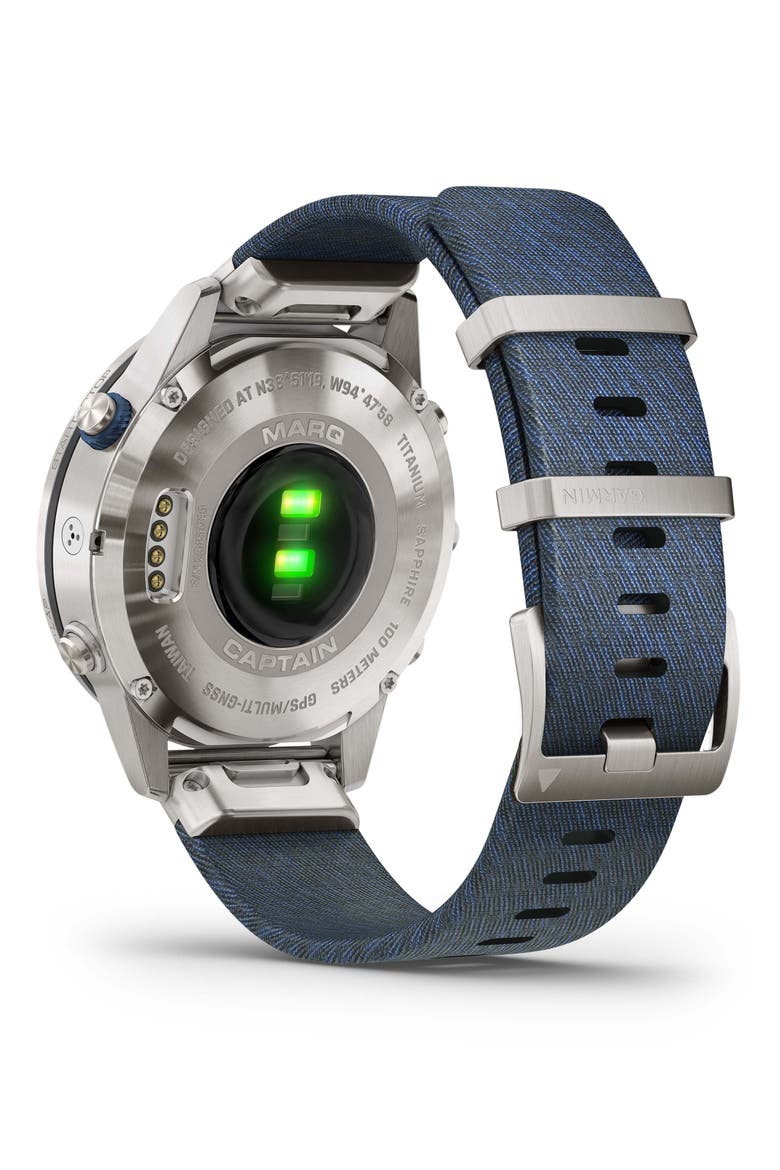 MARQ Captain GPS Smart Watch, 46mm, Alternate, color, JAQUARD BLUE