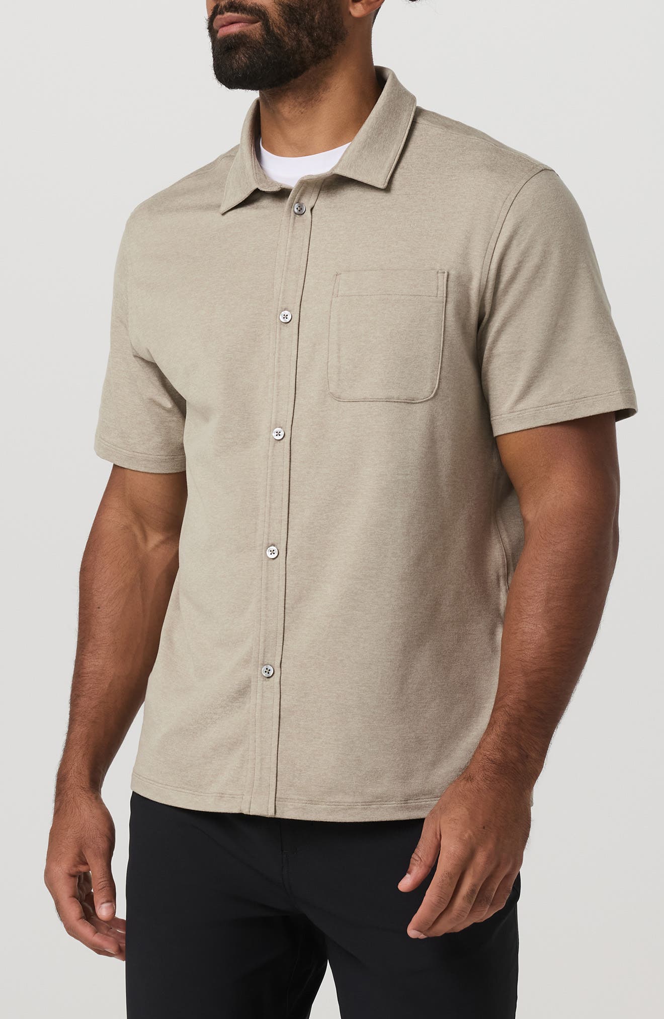 Ponto Short Sleeve Performance Button-Up Shirt - image 3