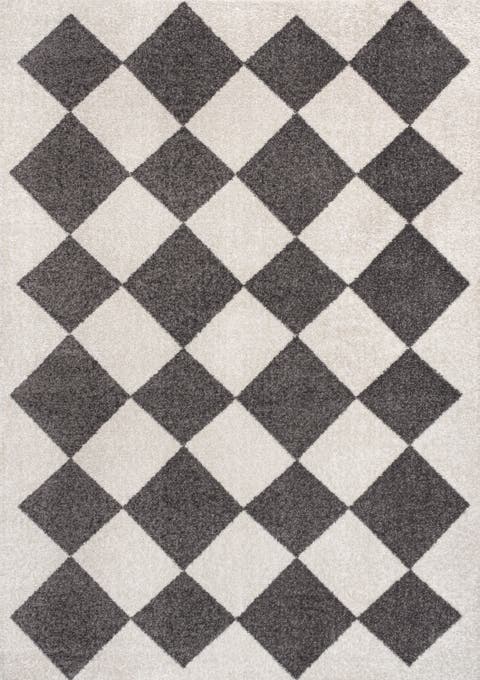 Draper Classic Geometric Diamond Pattern Area Rug