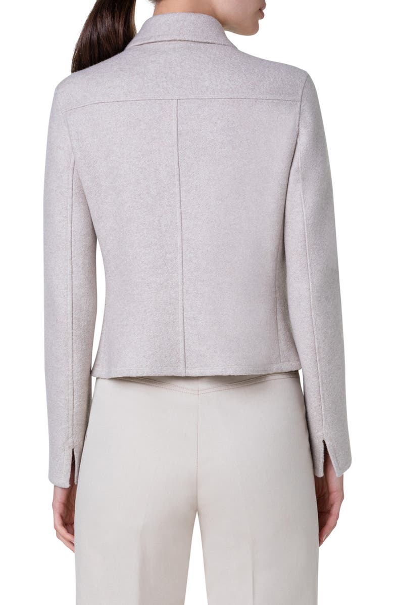 Akris Cashmere Jersey Jacket, Alternate, color,