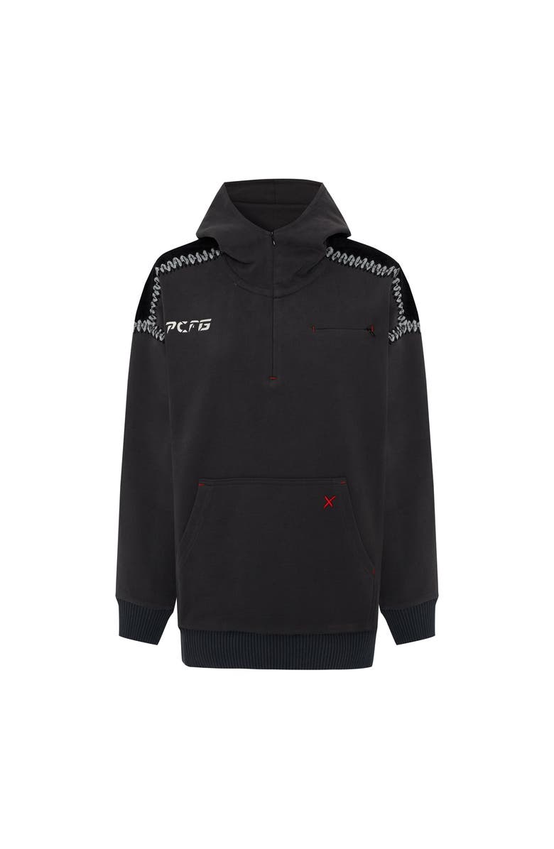 PCFG Cotton Zipper Hoodie, Main, color, Black