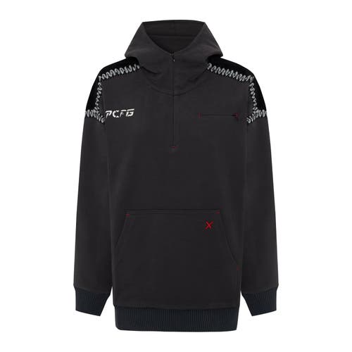 Pcfg Cotton Zipper Hoodie In Black