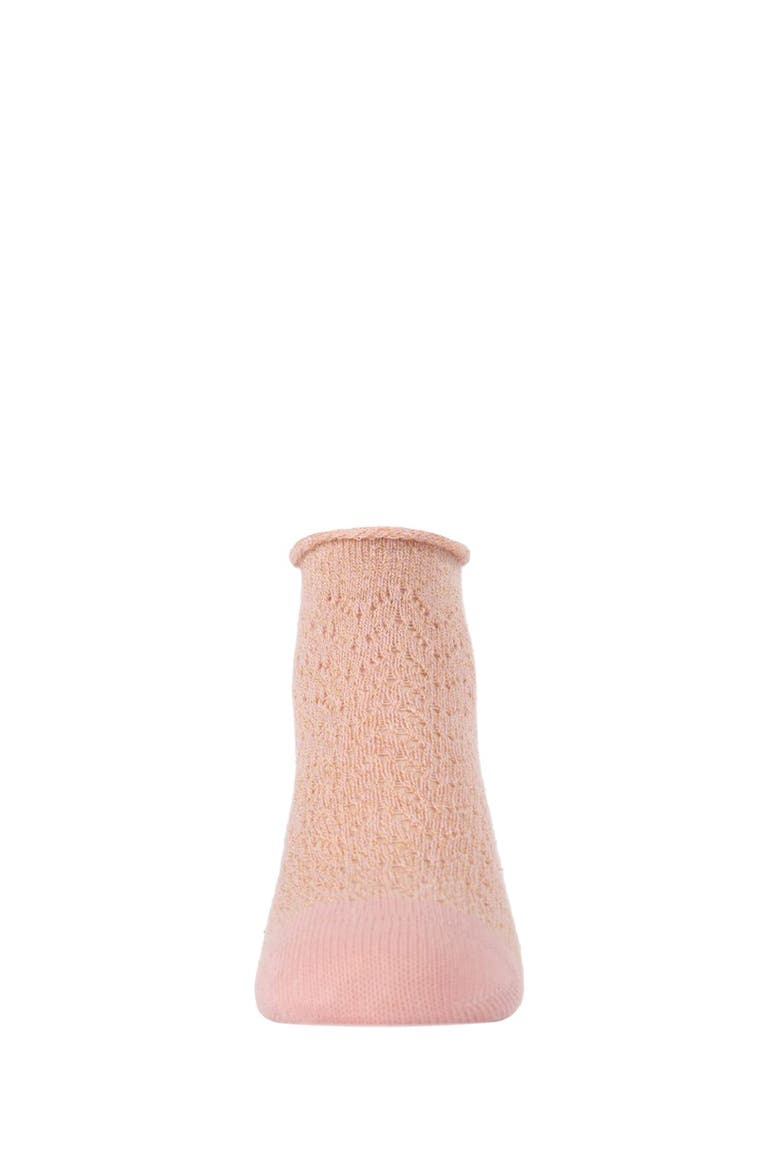 Fuzzy Shimmer Anklet Socks, Alternate, color, Blush Pink