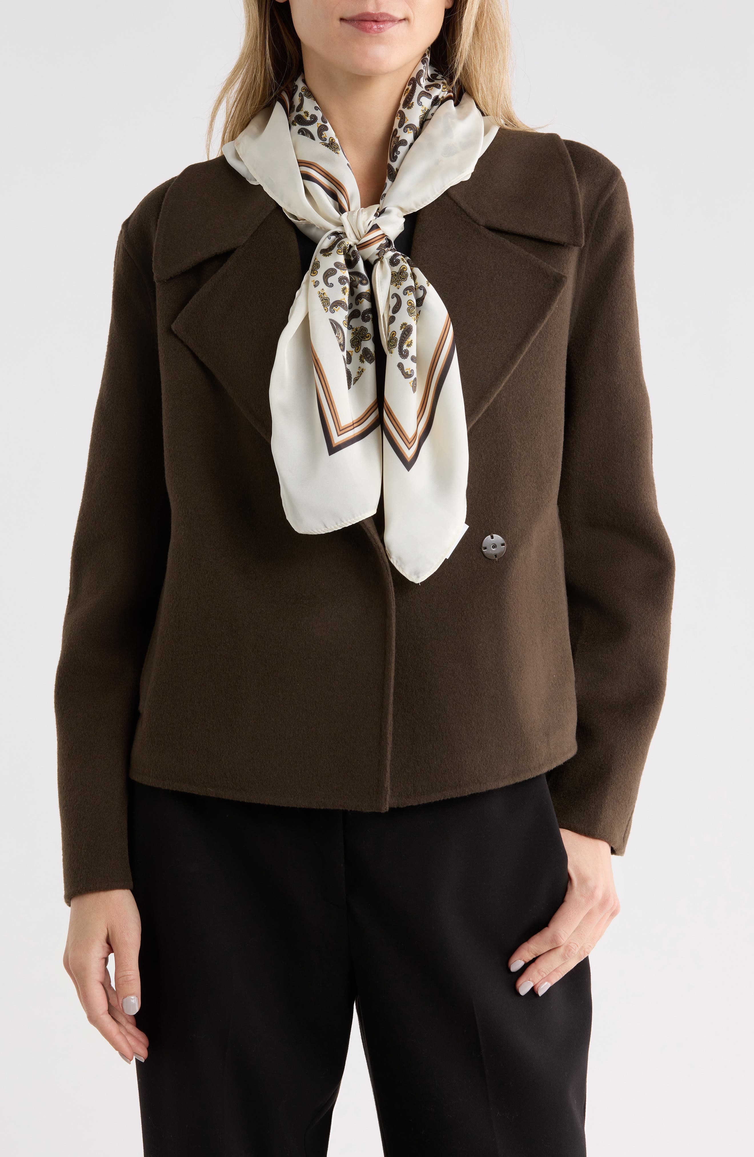 Paisley Satin Square Scarf