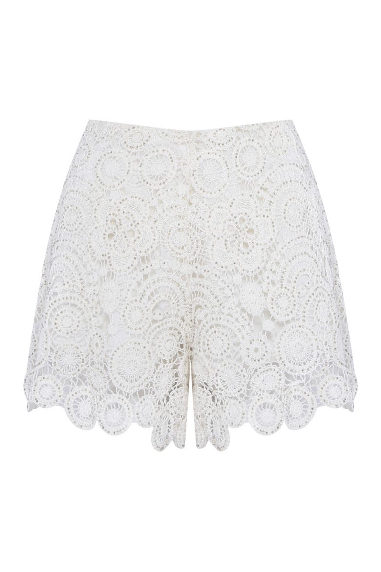 Gal Embroidery Short, Alternate, color, OFF WHITE
