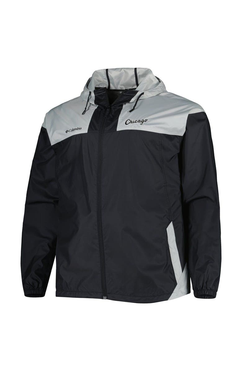 Columbia Men's Columbia Black Chicago White Sox Flash Forward Challenger Omni-Shade Full-Zip Windbreaker, Alternate, color, Black