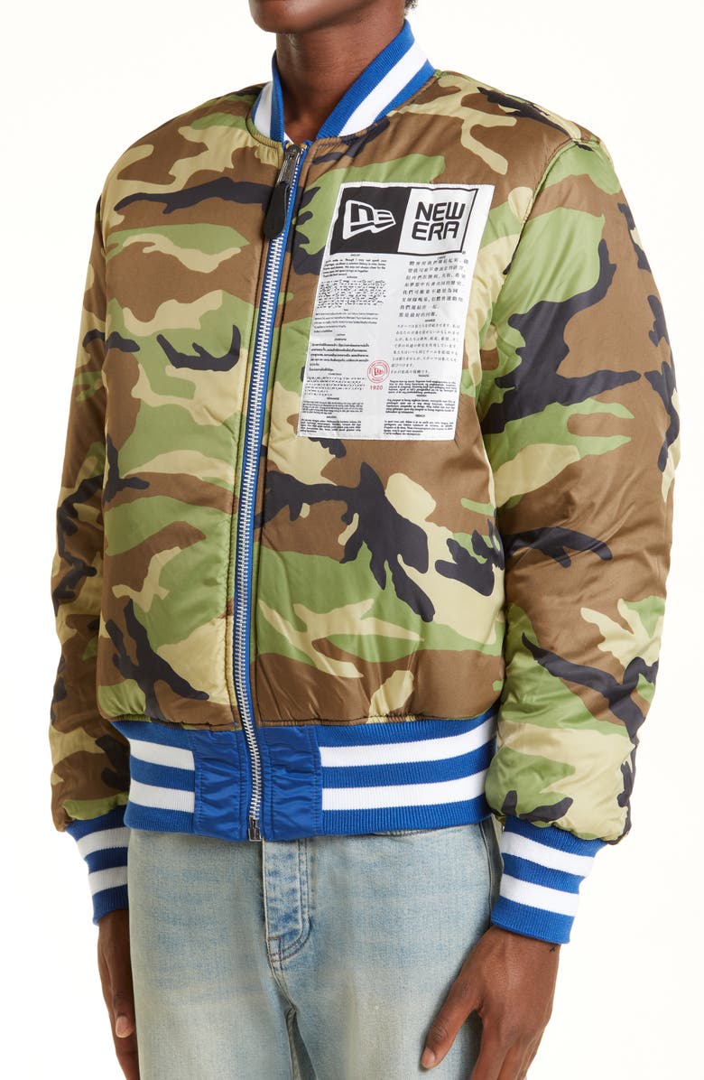 New Era Alpha Baseball Patch Bomber Jacket, Alternate, color,