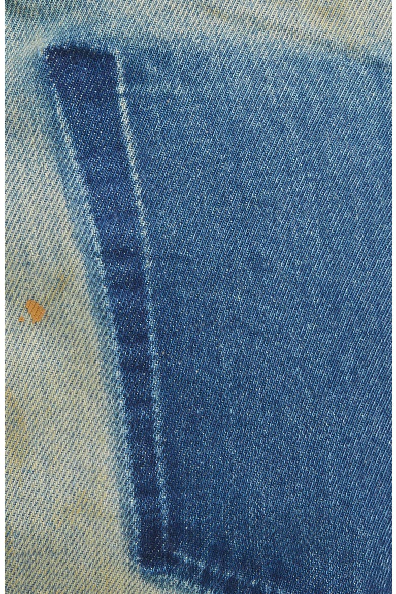 Displaced Pocket Distressed Loose Fit Jeans, Alternate, color, DIRTY WASH