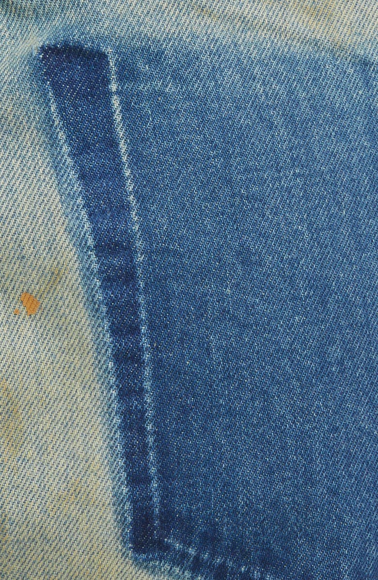 Maison Margiela Displaced Pocket Distressed Loose Fit Jeans, Alternate, color,