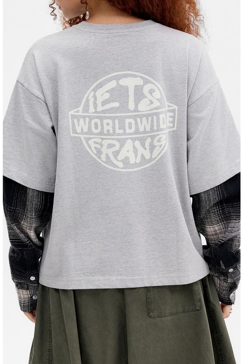 Double Layer T-Shirt, Alternate, color, GREY