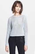 Rebecca Taylor Crop Mesh Pullover