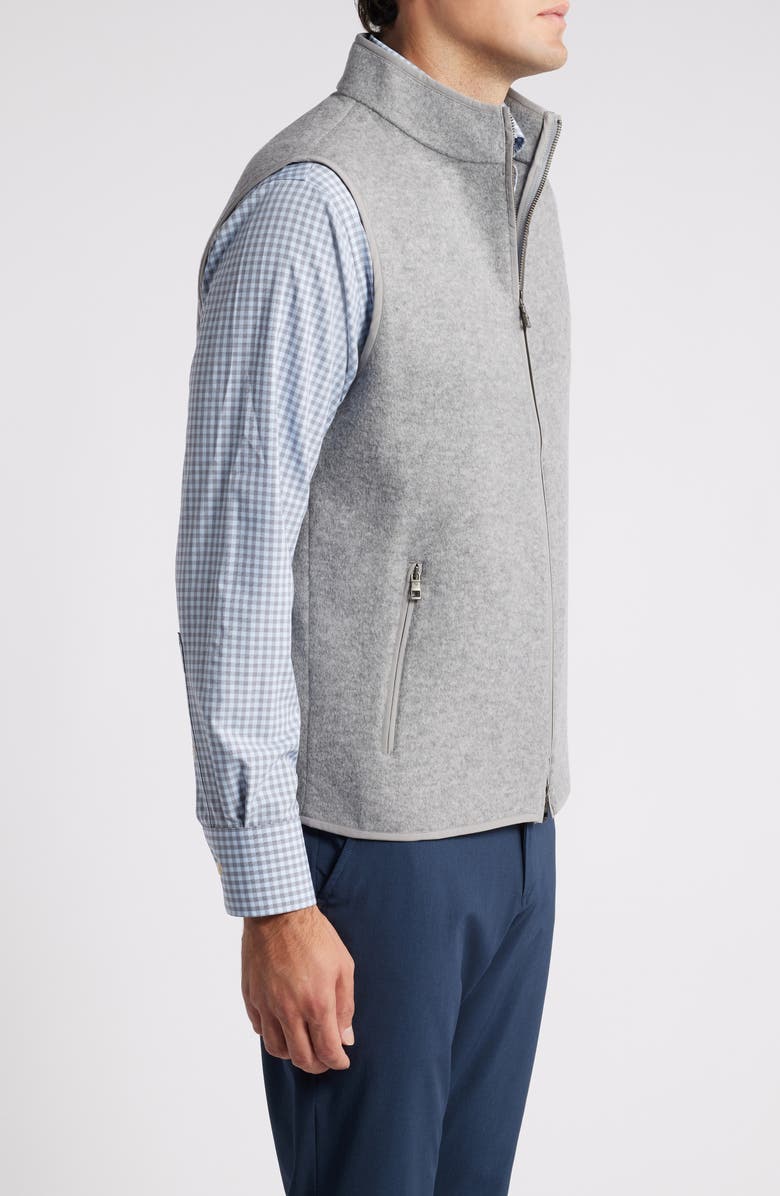 Peter Millar Crown Flex Fleece Wool Vest, Alternate, color,