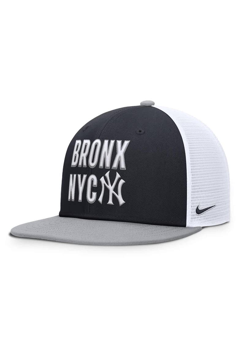 Men's Nike  Navy New York Yankees Pro Trucker Snapback Hat, Alternate, color, Navy