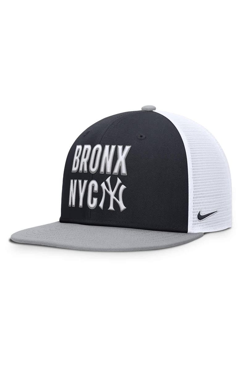Nike Men's Nike Navy New York Yankees Pro Trucker Snapback Hat, Alternate, color, Navy