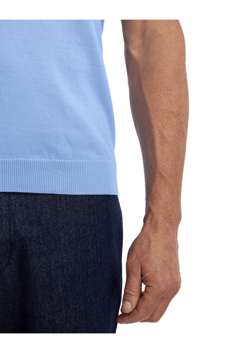 Supima Cotton Crew Neck Sweater, Alternate, color, Blue