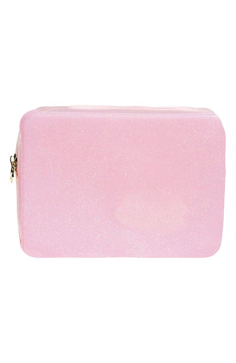 Large Sparkle Clear Pouch