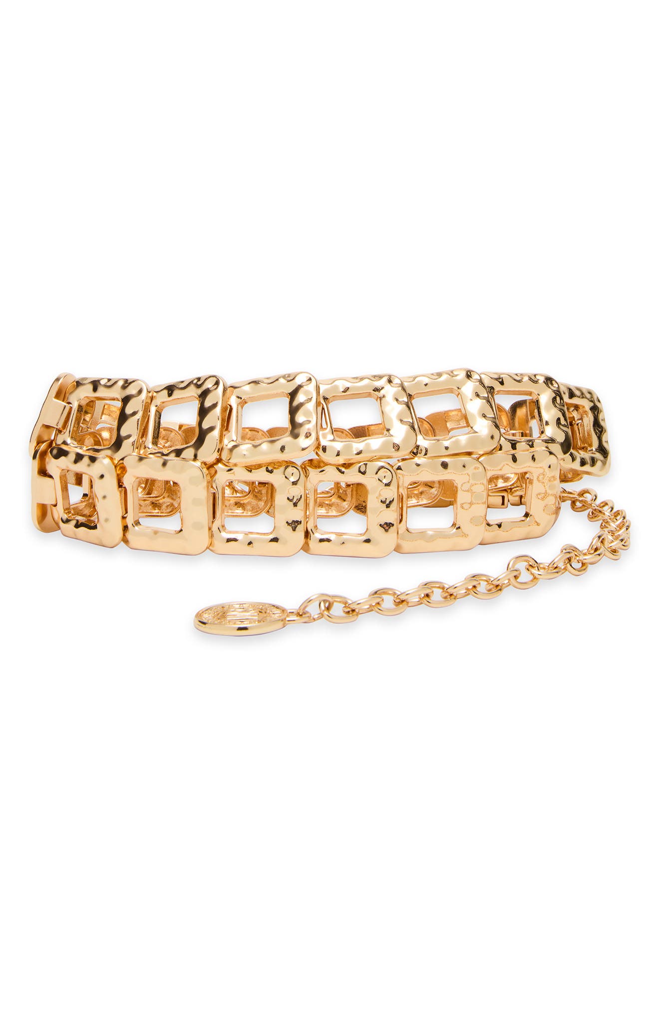 Square Ring Chain Belt