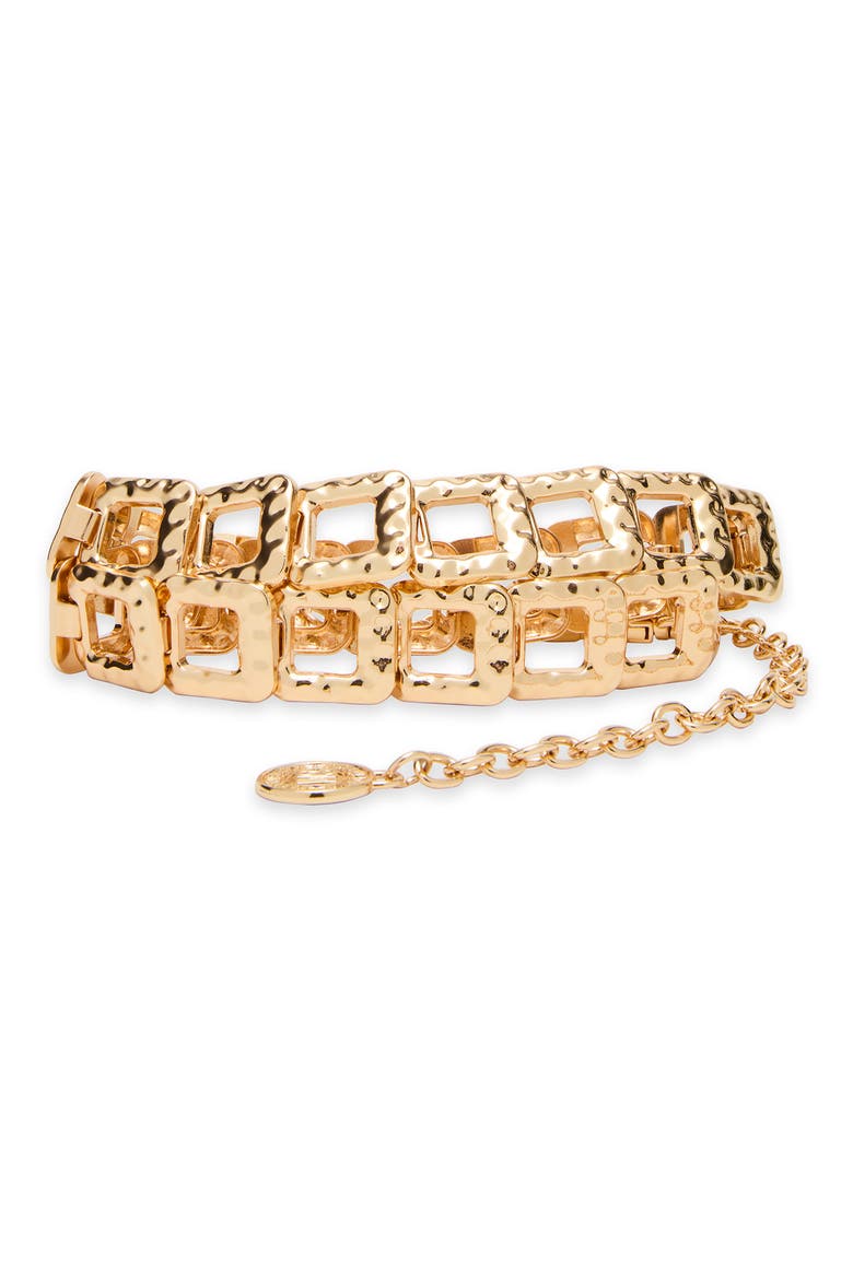 Square Ring Chain Belt, Main, color, GOLD