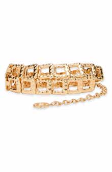 Square Ring Chain Belt