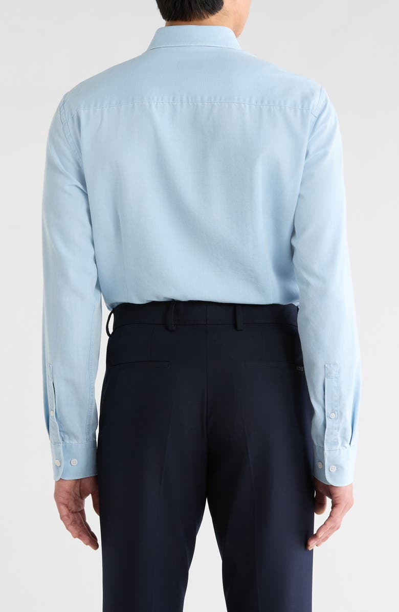 Jack Victor Waterton Cotton Denim Button-Up Shirt, Alternate, color, Faded Denim