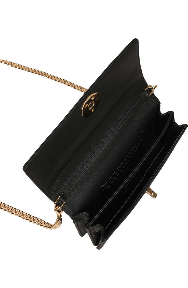 GORSKI Top Handle Purse with Crossbody Chain, Alternate, color, Black