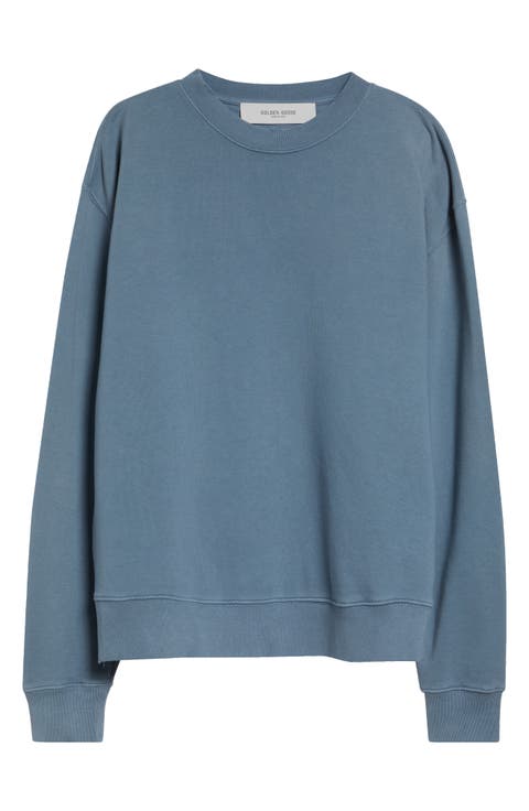 Boxy Faded Cotton Sweatshirt