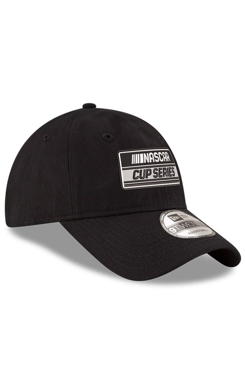 New Era Men's New Era Black NASCAR Cup Series Logo Enzyme Washed 9TWENTY Adjustable Hat, Alternate, color,