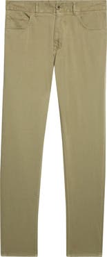 ISAIA Chiaja Slim Fit Cashmere & Cotton Stretch Pants