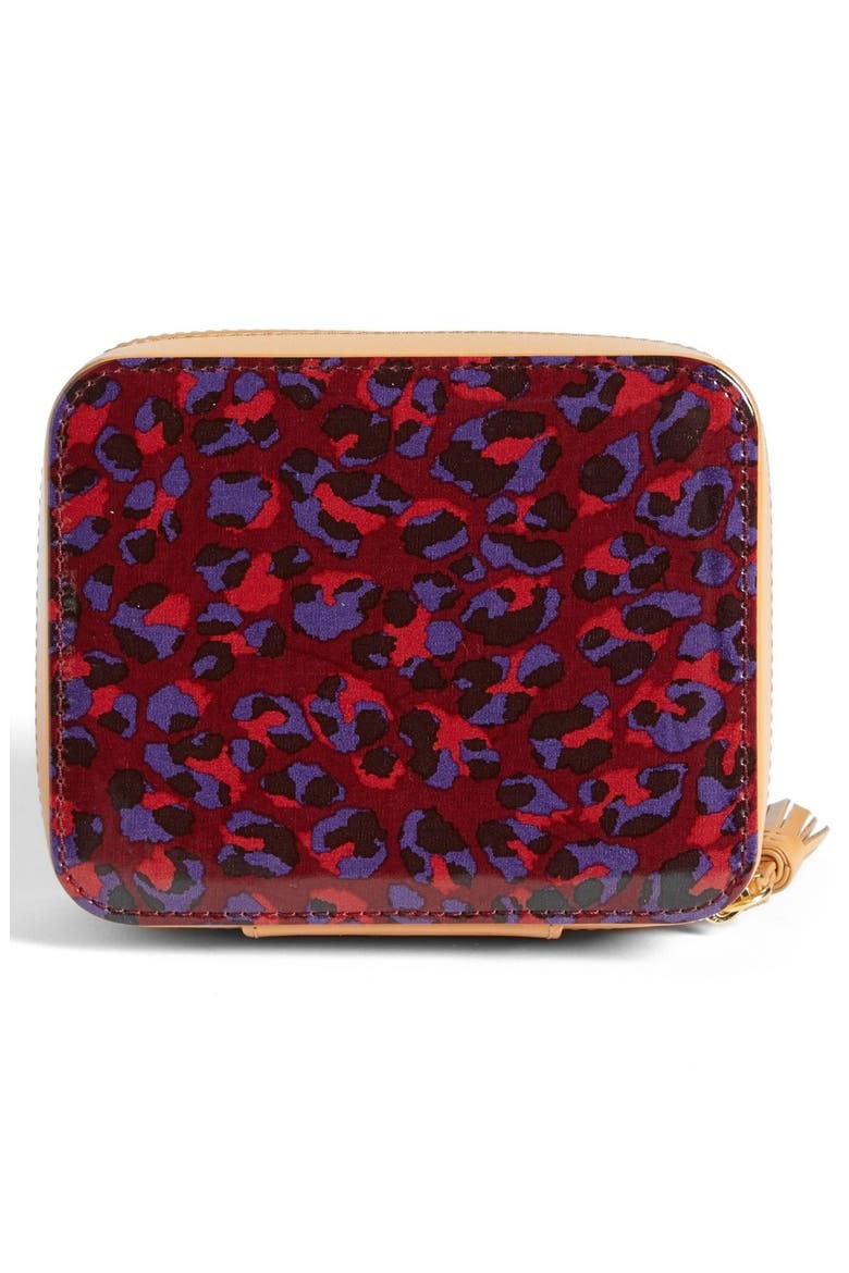 Zip Around Jewelry Case, Alternate, color, WINE TASTING PANTHRA