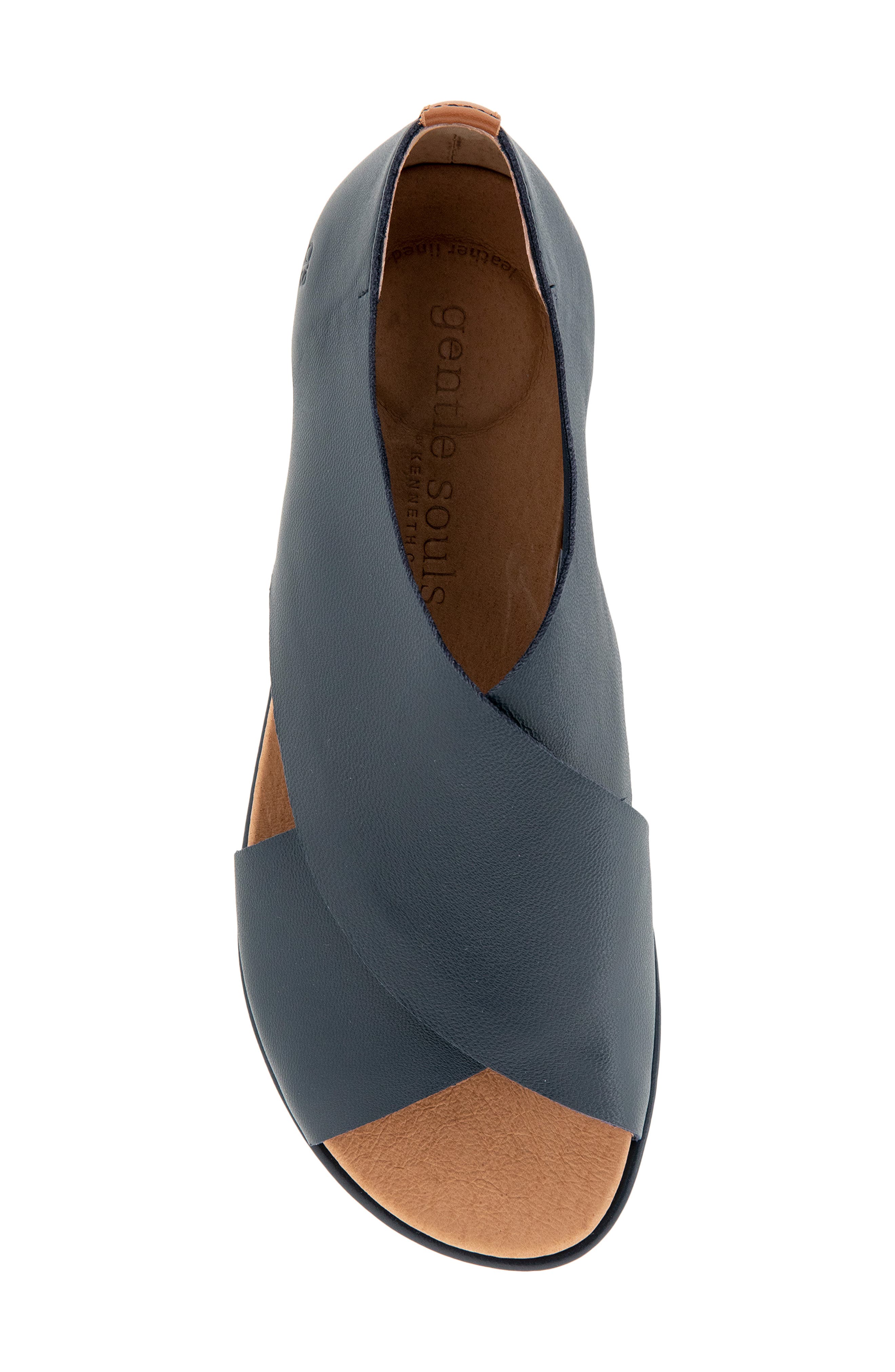 Laniey Sandal, Alternate, color, NAVY LEATHER