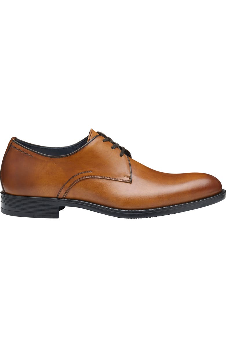 Johnston & Murphy Flynch Plain Toe Derby, Alternate, color, Tan Italian Calfskin