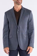 SAVILE ROW CO Mayfair Blue Brown Plaid Sport Coat