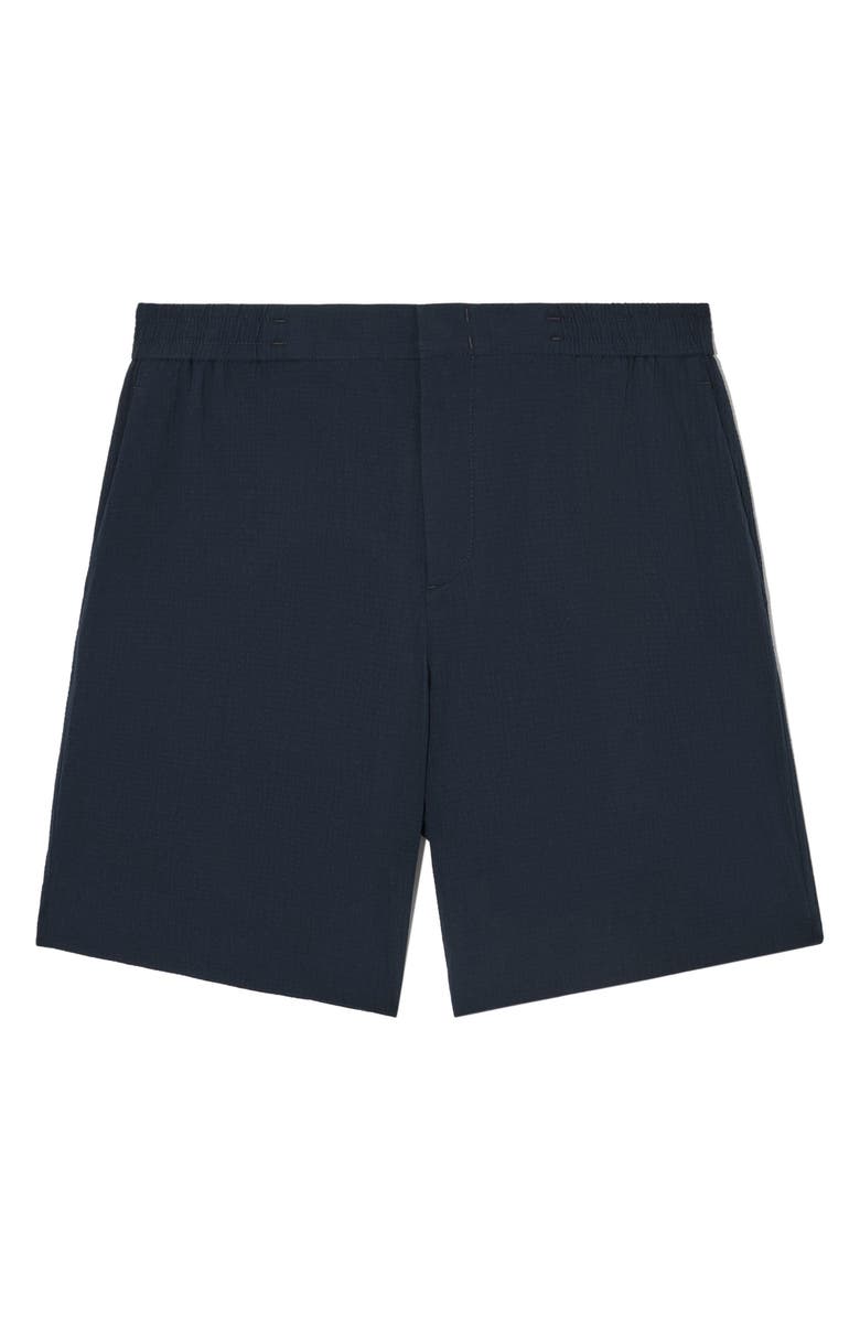 COS Seersucker Flat Front Shorts, Main, color, 