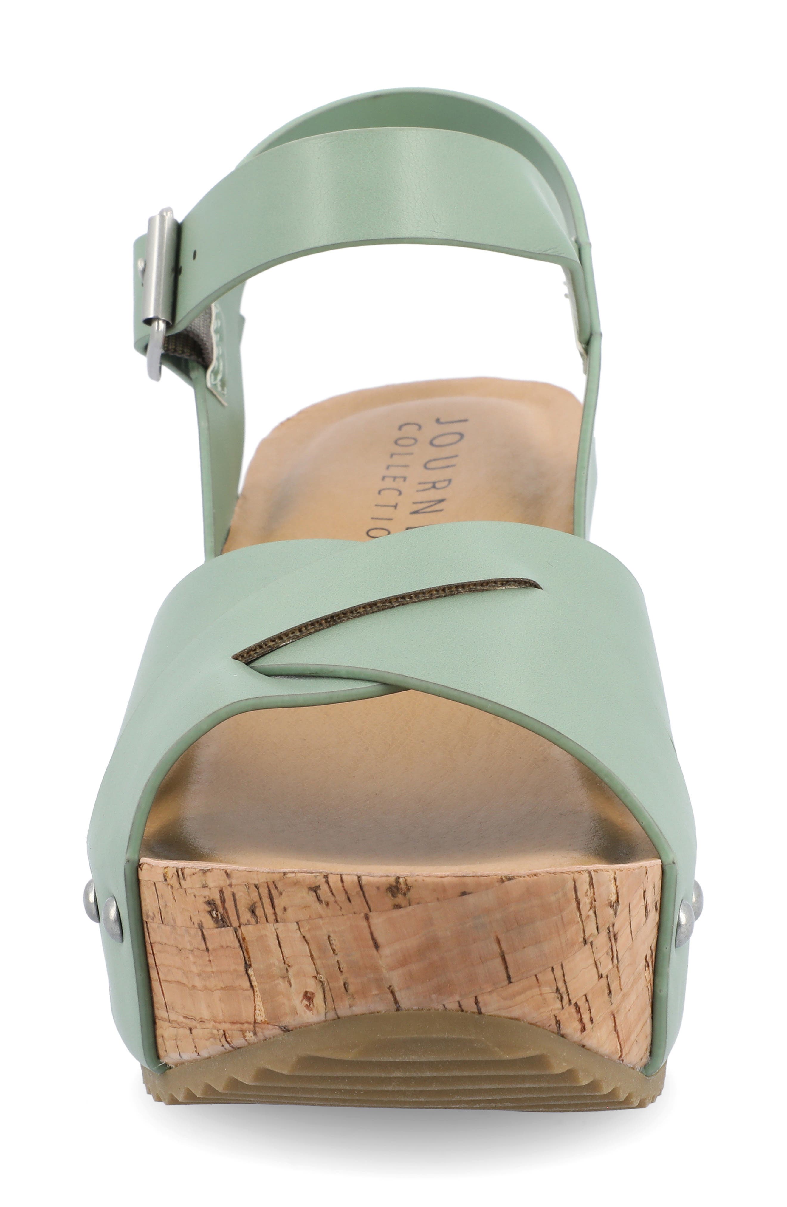 Platform Sandal, Alternate, color, GREEN