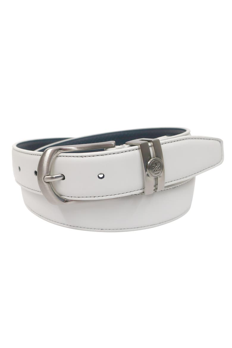 Golf Stretch Comfort Leather Belt Metal Keeper, Alternate, color, White